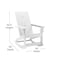 Flash Furniture White Modern Poly Resin Adirondack Rocking Chair JJ-C14709-WH-GG - alternate 9